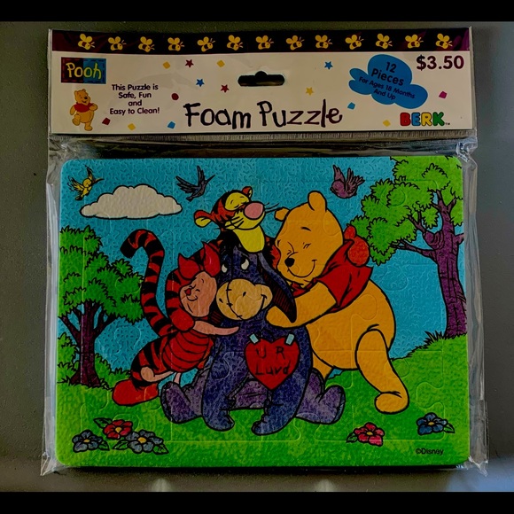 RETRO©Disney1998 Factory sealed Winnie the Pooh foam 🧩 perfect for framing - Picture 1 of 3